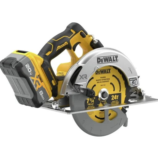 Factory Reconditioned 20V MAX XR Lithium-Ion Brushless 7-1/4 in. Cordless Circular Saw Kit with POWERPACK (8 Ah) Circular Saws|Scroll Saws