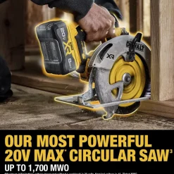 Factory Reconditioned 20V MAX XR Lithium-Ion Brushless 7-1/4 in. Cordless Circular Saw Kit with POWERPACK (8 Ah) Circular Saws|Scroll Saws