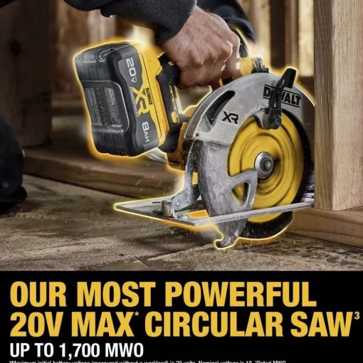 Factory Reconditioned 20V MAX XR Lithium-Ion Brushless 7-1/4 in. Cordless Circular Saw Kit with POWERPACK (8 Ah) Circular Saws|Scroll Saws