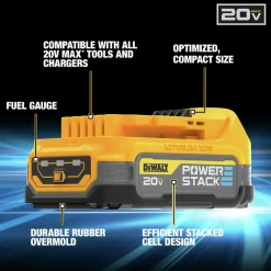 Outlet Factory Reconditioned 20V MAX POWERSTACK 1.7 Ah Compact Lithium-Ion Battery Power Tool Accessories