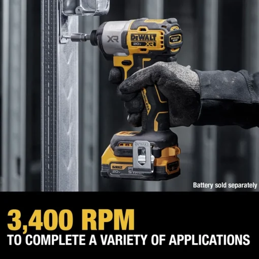 Factory Reconditioned 20V MAX XR Lithium-Ion Brushless 3-Speed 1/4 in. Cordless Impact Driver (Tool Only) Impact Drivers|Impact Drivers