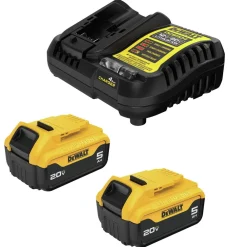 Online Factory Reconditioned (2) 20V MAX 5 Ah Lithium-Ion Batteries and Charger Kit Power Tool Accessories