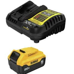 Factory Reconditioned 20V MAX 5 Ah Lithium-Ion Battery and Charger Kit Power Tool Accessories