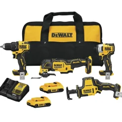 Factory Reconditioned 20V MAX ATOMIC Brushless Lithium-Ion Cordless 4-Tool Combo Kit (2 Ah) Combo Kits