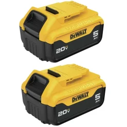 Outlet Factory Reconditioned 20V MAX 5 Ah Lithium-Ion Batteries and 12V MAX - 20V MAX Charger Starter Kit Power Tool Accessories