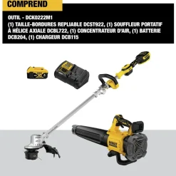 Clearance Factory Reconditioned 20V MAX XR Brushless Lithium-Ion 14 in. Cordless Folding String Trimmer/Handheld Blower Combo Kit (4 Ah) Outdoor Power Combo Kits