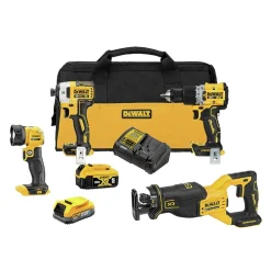 Best Factory Reconditioned 20V MAX XR Brushless Lithium-Ion 4-Tool Combo Kit (1.7 Ah/5 Ah) Combo Kits
