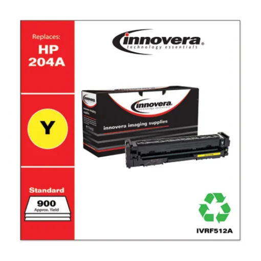 Outlet Factory Reconditioned Remanufactured 900 Page-Yield Replacement Toner for 204A (CF512A) - Yellow Office Electronics & Batteries