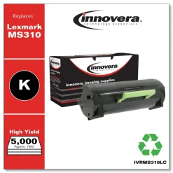 Factory Reconditioned 5000 Page-Yield Remanufactured High-Yield Toner Replacement for MS310 - Black Office Electronics & Batteries