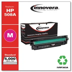 Outlet Factory Reconditioned Remanufactured 5000 Page Yield Replacement Toner Cartridge for HP 508A - Magenta Office Electronics & Batteries