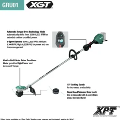 Outlet Factory Reconditioned 40V max XGT Lithium-Ion Brushless 15 in. Cordless String Trimmer Kit (4 Ah) String Trimmers