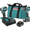 Online Factory Reconditioned 18V LXT Brushless Lithium-Ion 1/2 in. Cordless Drill/ Impact Driver Combo Kit (3 Ah) Combo Kits