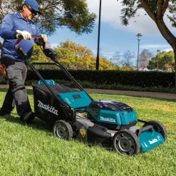 Factory Reconditioned 18V X2 (36V) LXT Brushless Lithium-Ion 21 in. Cordless Self-Propelled Commercial Lawn Mower Kit with 4 Batteries (5 Ah) Lawn Mowers