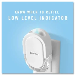 Hot PLUG 6.54 in. x 2.99 in. x 5.98 in. Air Freshener Warmer Start Kit - Clear/White (4/Carton) Odor Control