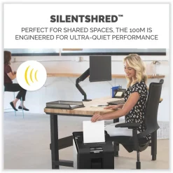 100 Auto/10 Manual Sheet Capacity Micro-Cut Shredder Office Electronics & Batteries