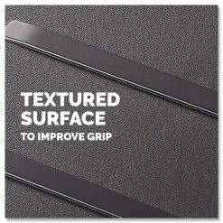 17.5 in. W x 13.13 in. D x 4.13 in. to 5.63 in. H Adjustable Locking Footrest with Microban - Black/Silver Office Furniture & Lighting