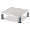 New 13.38 in. x 13.63 in. x 2 in. to 4 in. 60 lbs. Standard Monitor Riser for 21 in. Monitors - Platinum/Graphite Office Furniture & Lighting