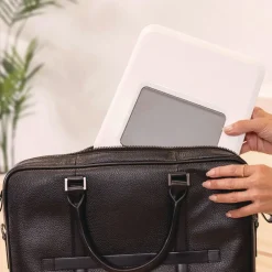 New 9.25 in. x 10.55 in. x 0.55 in. to 8 in. Supports Up to 8.8 lbs. Breyta Laptop Stand - White Office Furniture & Lighting