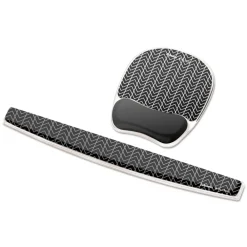 Discount 18.5 in. x 2.31 in. Photo Gel Keyboard Wrist Rest with Microban Protection - Chevron Design Office Furniture & Lighting