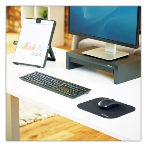 Best 9 in. x 8 in. Polyester Mouse Pad - Black Office Furniture & Lighting