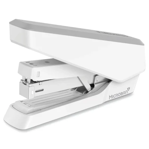 Hot LX870 EasyPress 40-Sheet Capacity Stapler with Antimicrobial Protection - Gray/White Office Staplers & Punches