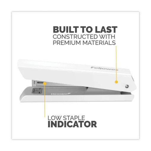 Hot LX820 20-Sheet Capacity Classic Full Strip Stapler - White Office Staplers & Punches