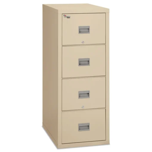 Sale Patriot 4 Letter-Size File Drawers 1-Hour Fire Protection 17.75 in. x 31.63 in. x 52.75 in. Insulated Fire File - Parchment Office Furniture & Lighting