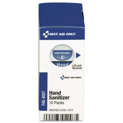 Hot 0.9 g Gel Hand Sanitizer Packets for SmartCompliance First Aid Kits - Clean Scent (10/Box) Cleaning & Janitorial Supplies