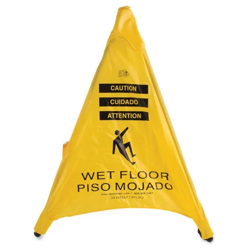 Discount 3 in. x 2.5 in. x 20 in. Pop Up Safety Cone - Yellow Floor Signs