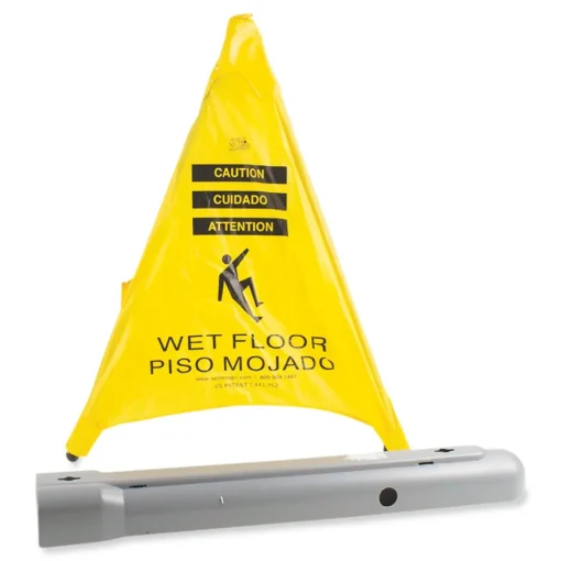 Discount 3 in. x 2.5 in. x 20 in. Pop Up Safety Cone - Yellow Floor Signs
