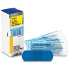 Outlet 1 in. x 3 in. Metal Detectable Bandages Refill for SmartCompliance General Cabinet - Blue Emergency Response