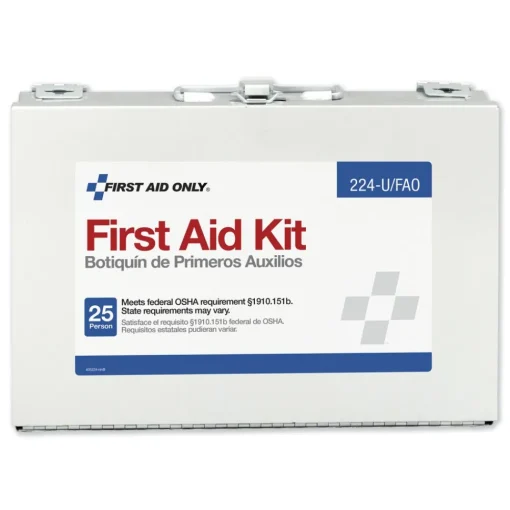 Sale OSHA Compliant First Aid Kit for 25 People with Metal Case (1-Kit) Emergency Response