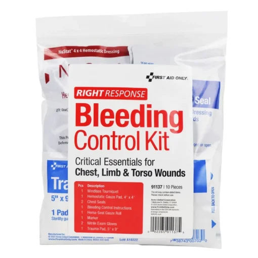 Clearance 11-Piece Critical Essentials Bleeding Control Kit for Limb, Chest and Torso Wounds Emergency Response
