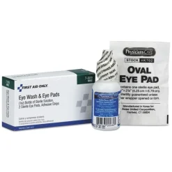 4-Piece Eyewash Set with Eyepads and Adhesive Strips (1-Kit) Emergency Response