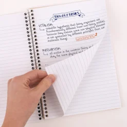 Hot 9.5 x 7.25 Sheets (150) Medium/College Rule Wirebound Notebook - Randomly Assorted Cover Color Paper & Printables