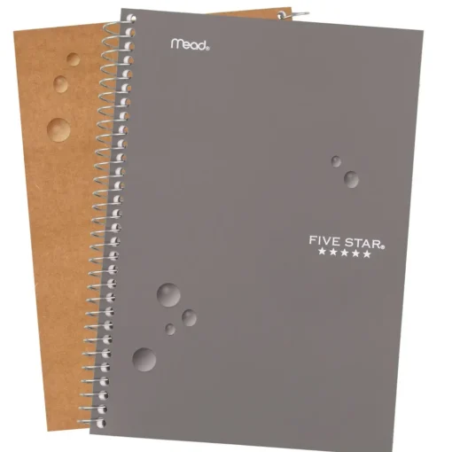 Hot 9.5 x 7.25 Sheets (150) Medium/College Rule Wirebound Notebook - Randomly Assorted Cover Color Paper & Printables