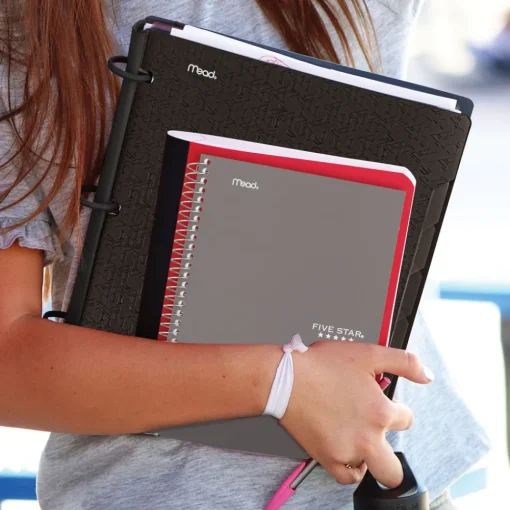 Hot 9.5 x 7.25 Sheets (150) Medium/College Rule Wirebound Notebook - Randomly Assorted Cover Color Paper & Printables