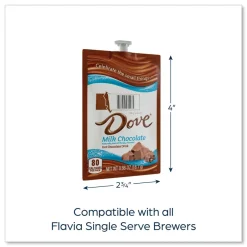 Sale 48000 Dove Hot Chocolate Freshpack - Milk Chocolate (72/Carton) Food And Snacks