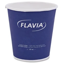 Outlet 10 oz. Design Hot Beverage Paper Cup - Blue (1000/Carton) Tabletop And Serveware