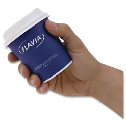 Outlet 10 oz. Design Hot Beverage Paper Cup - Blue (1000/Carton) Tabletop And Serveware