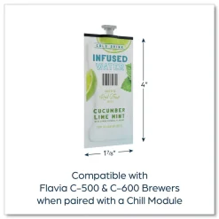 Online Infused Water Freshpack - Cucumber Lime Mint (100/Carton) Food And Snacks