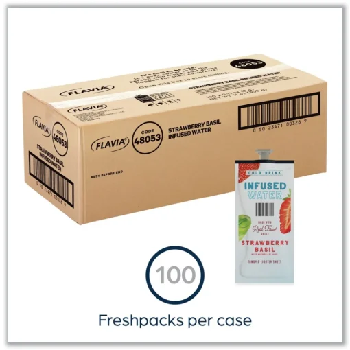 Infused Water Freshpack - Strawberry Basil (100/Carton) Food And Snacks