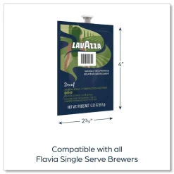 Hot Lavazza Decaffeinated Coffee Freshpack (76/Carton) Food And Snacks
