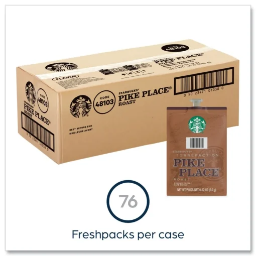 Clearance Starbucks Coffee Freshpack - Pike Place Roast (76/Carton) Food And Snacks