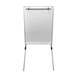 Discount 27.5 in. x 32 in. Adjustable Dry Erase Board - White Surface, Satin Aluminum Frame Office Presentation Supplies