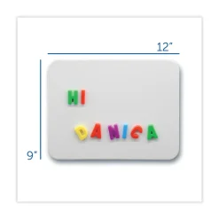 Sale 12 in. x 9 in. Magnetic Dry Erase Board Set - White Surface (12/Pack) Office Presentation Supplies