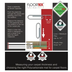 New Cleartex Ultimat 48 in. x 60 in. Polycarbonate Chair Mat for Low/Medium Pile Carpet - Clear Office Furniture & Lighting