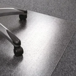 New Cleartex Ultimat 48 in. x 60 in. Polycarbonate Chair Mat for Low/Medium Pile Carpet - Clear Office Furniture & Lighting