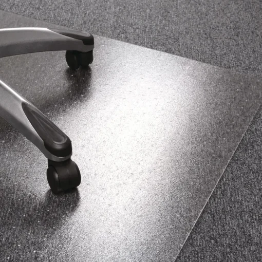 New Cleartex Ultimat 48 in. x 60 in. Polycarbonate Chair Mat for Low/Medium Pile Carpet - Clear Office Furniture & Lighting