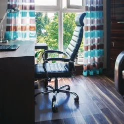 Cleartex Ultimat Polycarbonate 48 in. x 53 in. Chair Mat for Hard Floors - Clear Cleaning & Janitorial Supplies